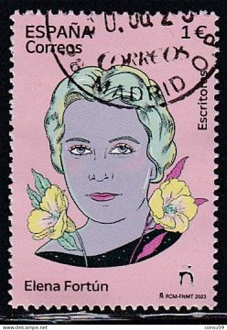2023-ED. 5670 - Escritoras. Elena Fortún- USADO - Used Stamps