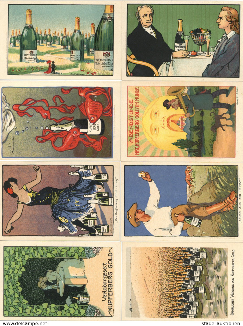 Kunstgeschichte Karlsruhe 12er Serie Kupferberg Gold Des Künstlerbundes Karlsruhe U.a. Künstler Wie Puhonny I-II - 500 Postcards Min.