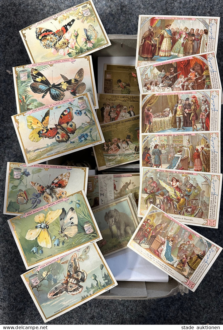 LIEBIG Schachtel Mit über Tausend Bildern, Fast Nur Komplette Serien I-II - 500 Postcards Min.