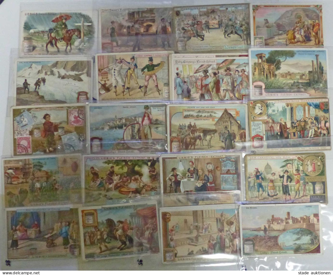 LIEBIG Sammlung aus Nachlass mit circa 400 Serien, also mehrern tausend Bildchen I-II