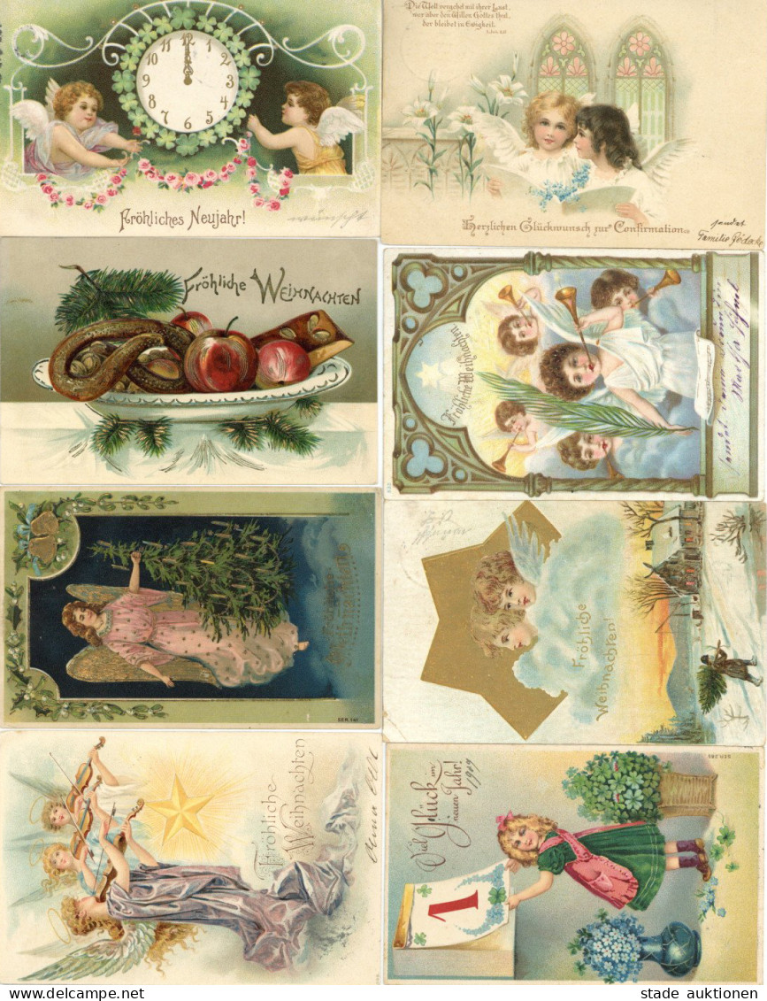 Weihnachten Und Neujahr Partie Von Circa 500 Ansichtskarten I-II Noel Bonne Annee - Other & Unclassified