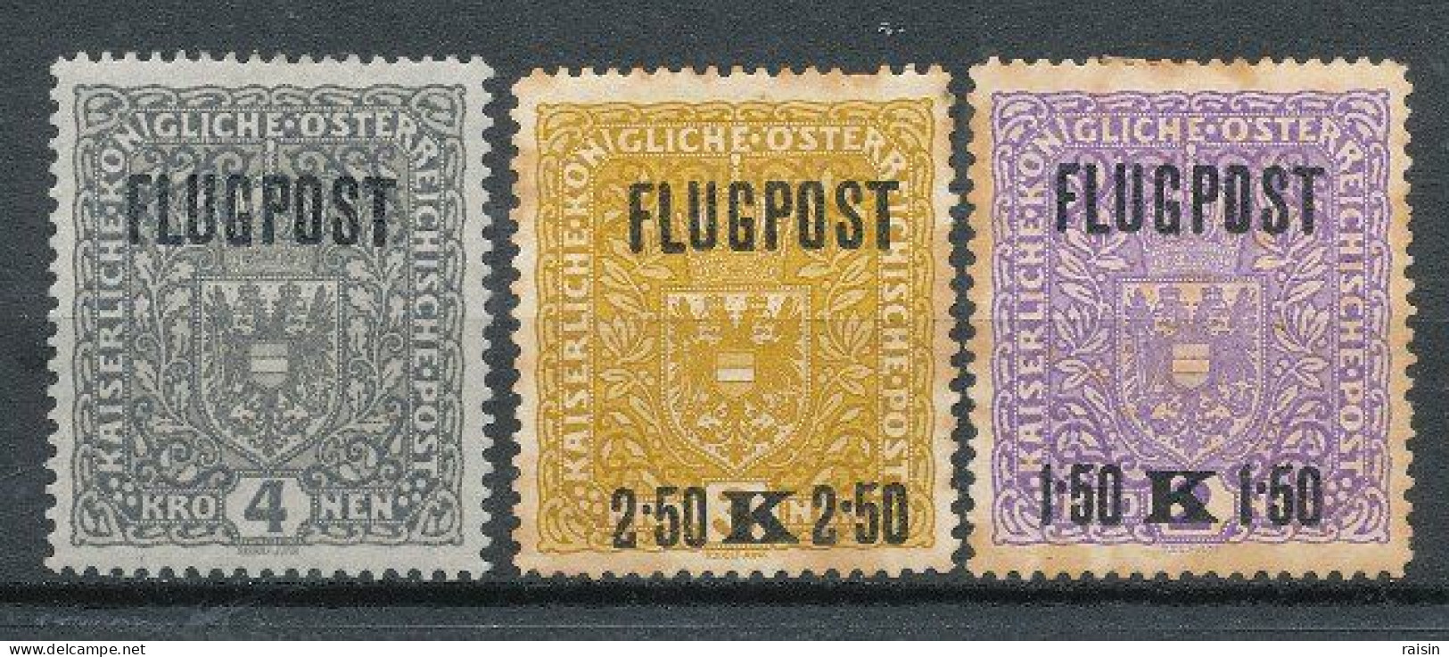 Autriche Poste Aérienne Yvert 1,2,3 - Used Stamps