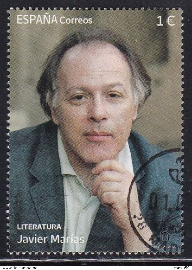2023-ED. 5663 - Literatura. Javier Marías- USADO - Used Stamps