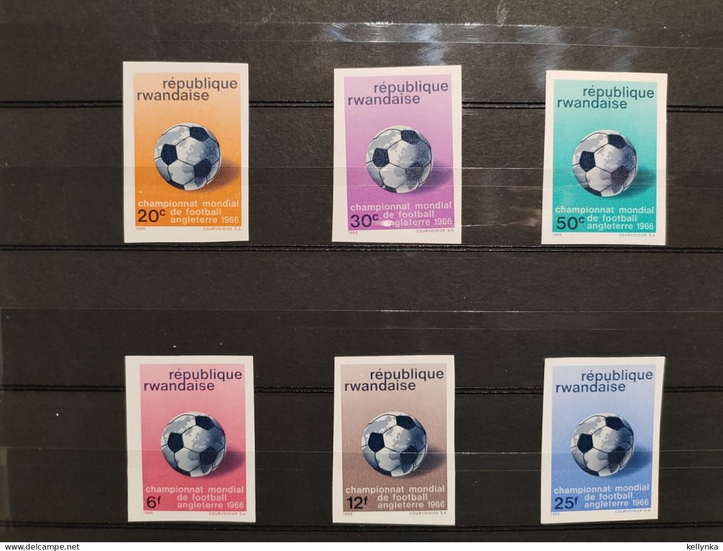 Rwanda - 173/178 - Non Dentelé - Ongetand - Imperforated - Coupe Du Monde - 1966 - MNH - Unused Stamps