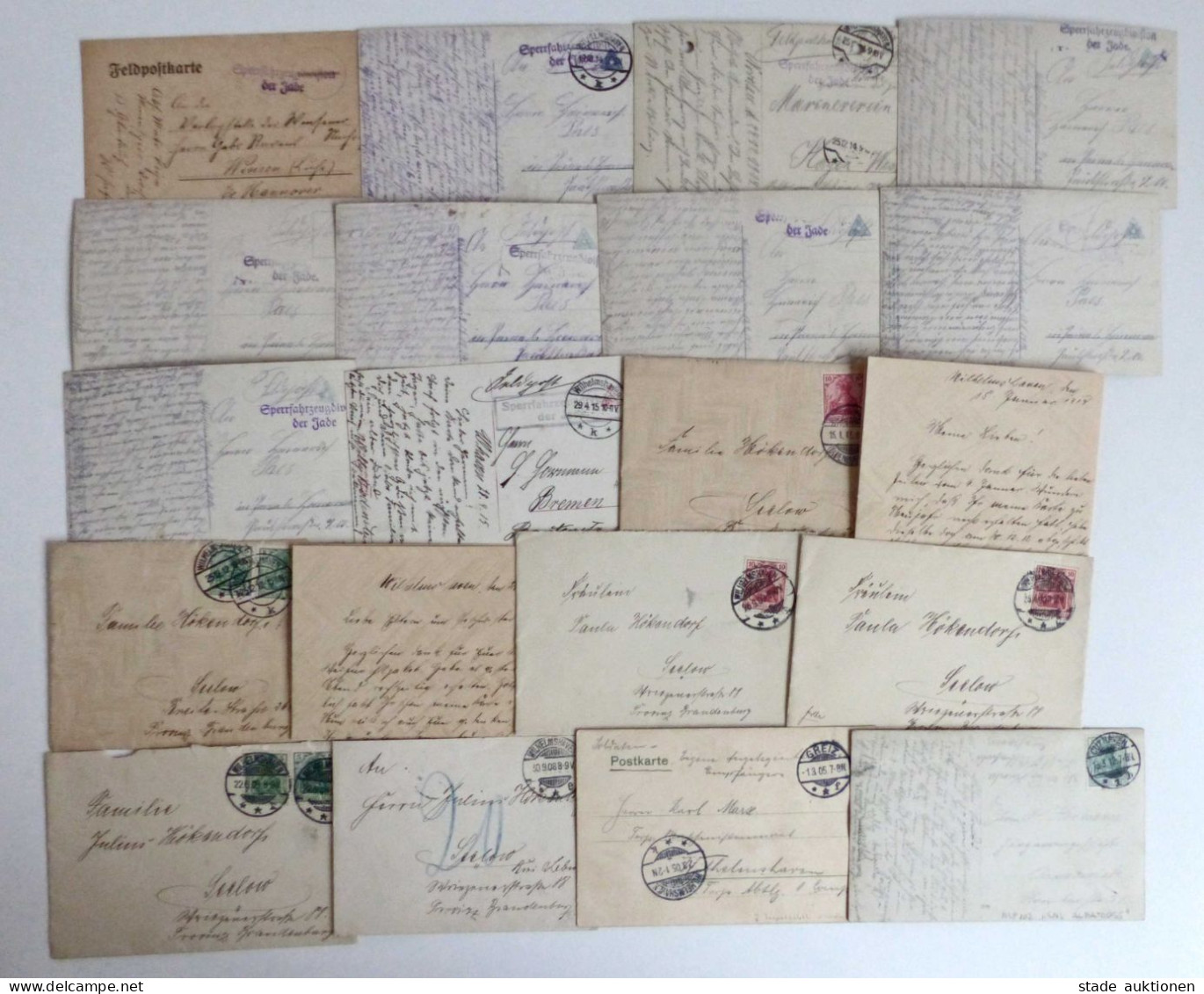 Deutsche Marine Schiffspost Sammlung Bis Ca. 1918 Umfangreich Mit Hunderten Belegen U. Postkarten In 3 Kartons, Teilweis - Autres & Non Classés