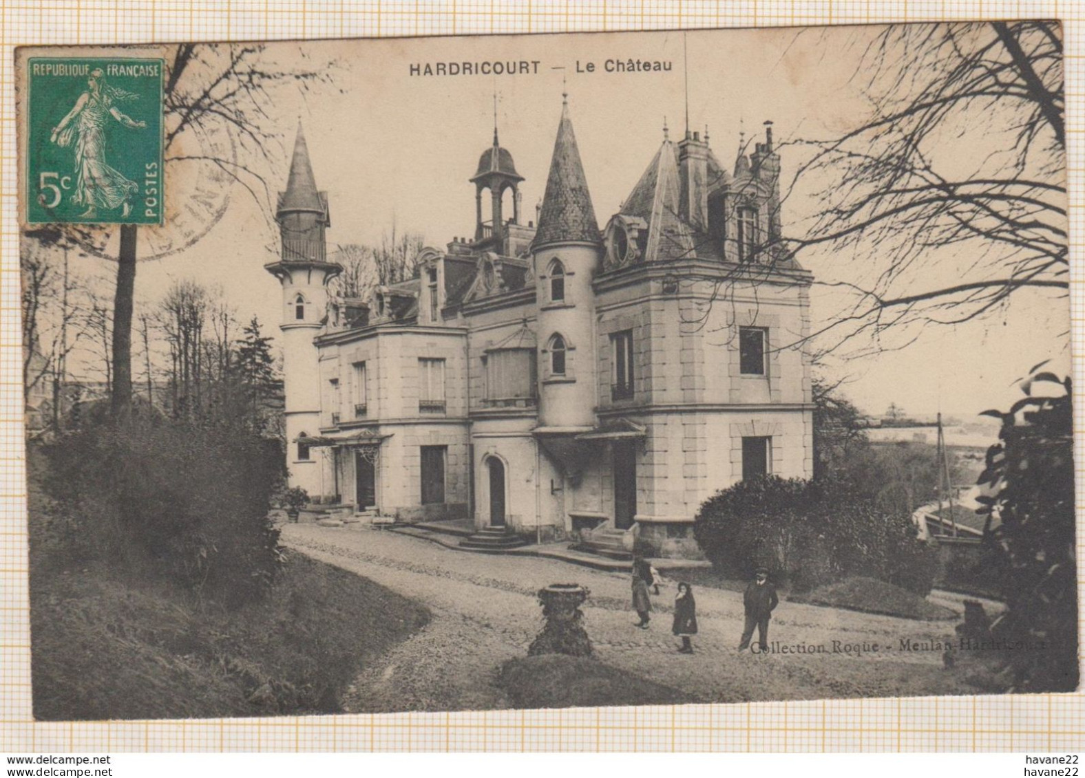 8AK1988 HARDRICOURT LE CHATEAU   2 SCANS - Hardricourt