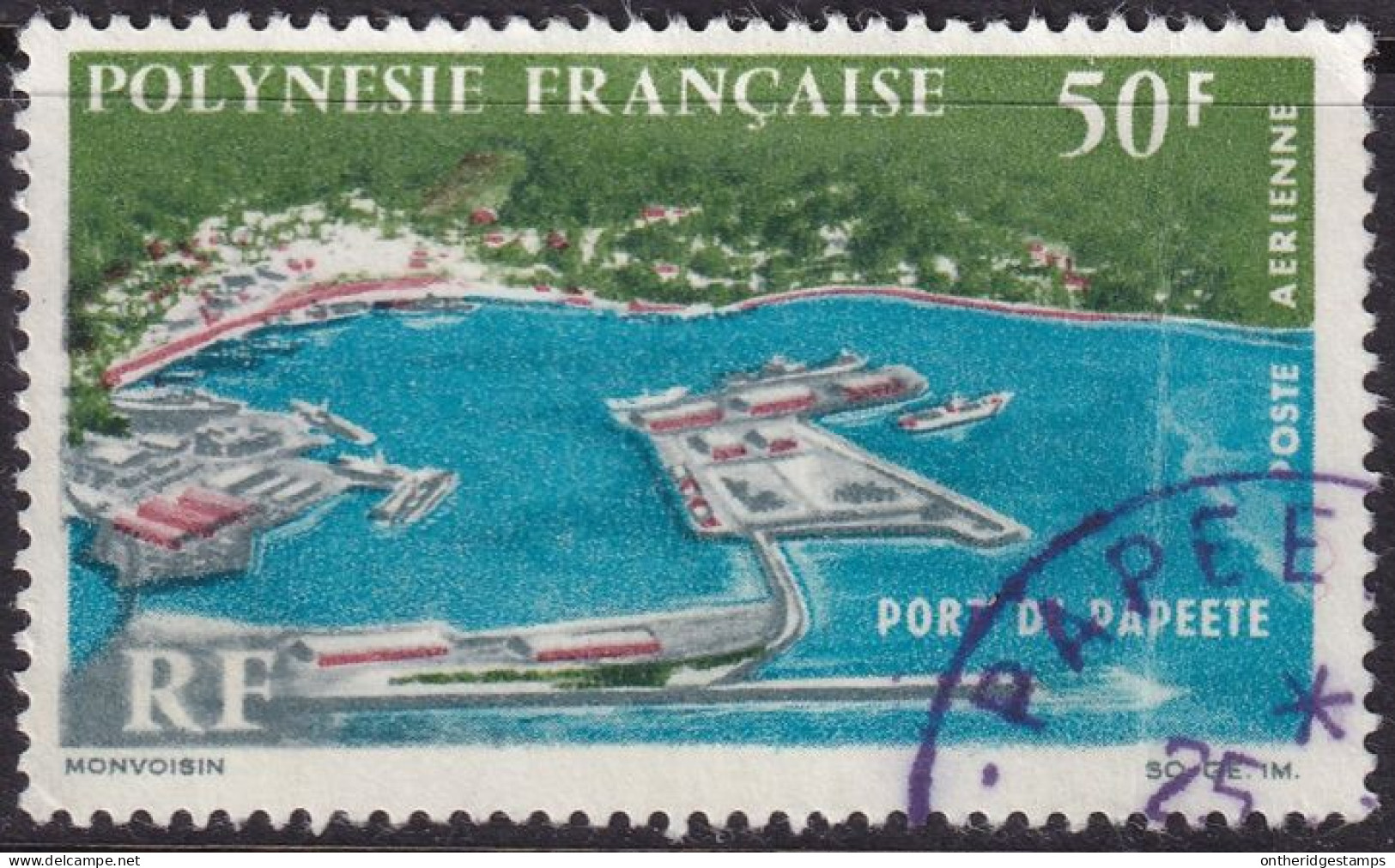 French Polynesia 1966 Sc C43  Air Post Used - Gebraucht
