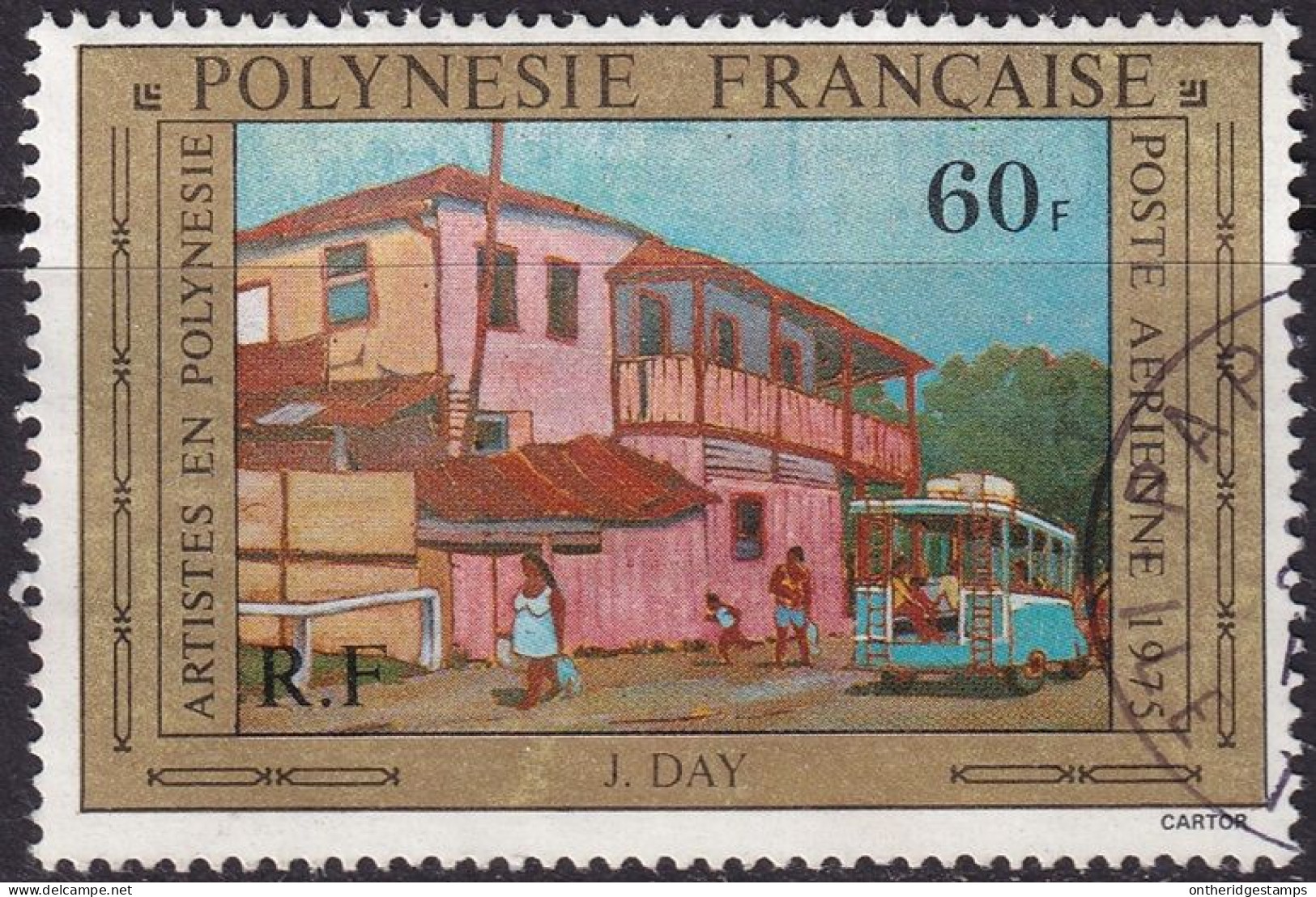 French Polynesia 1975 Sc C124  Air Post Used - Oblitérés