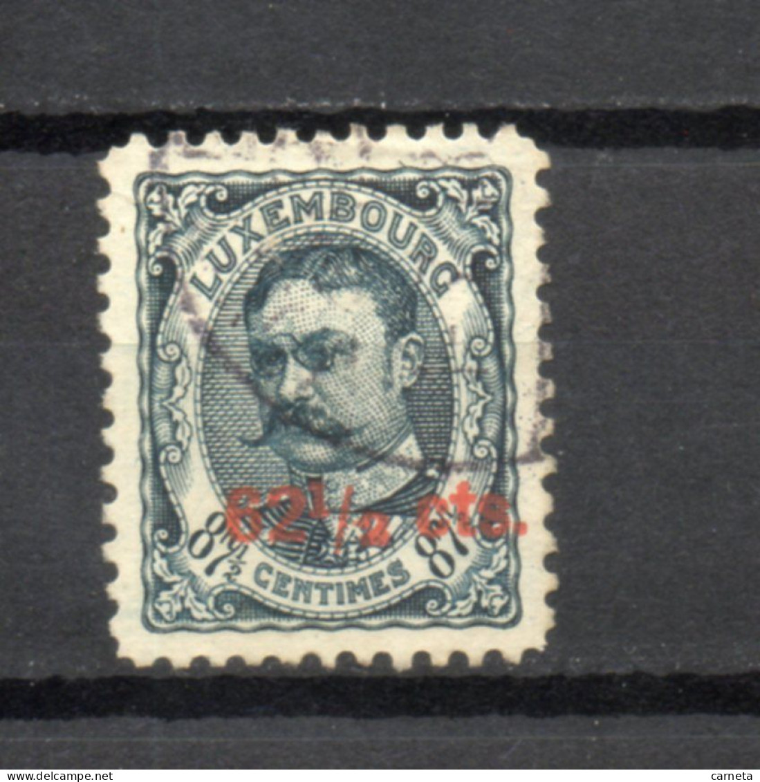 LUXEMBOURG    N° 86    OBLITERE   COTE 2.00€   GUILLAME IV  SURCHARGE - 1906 William IV