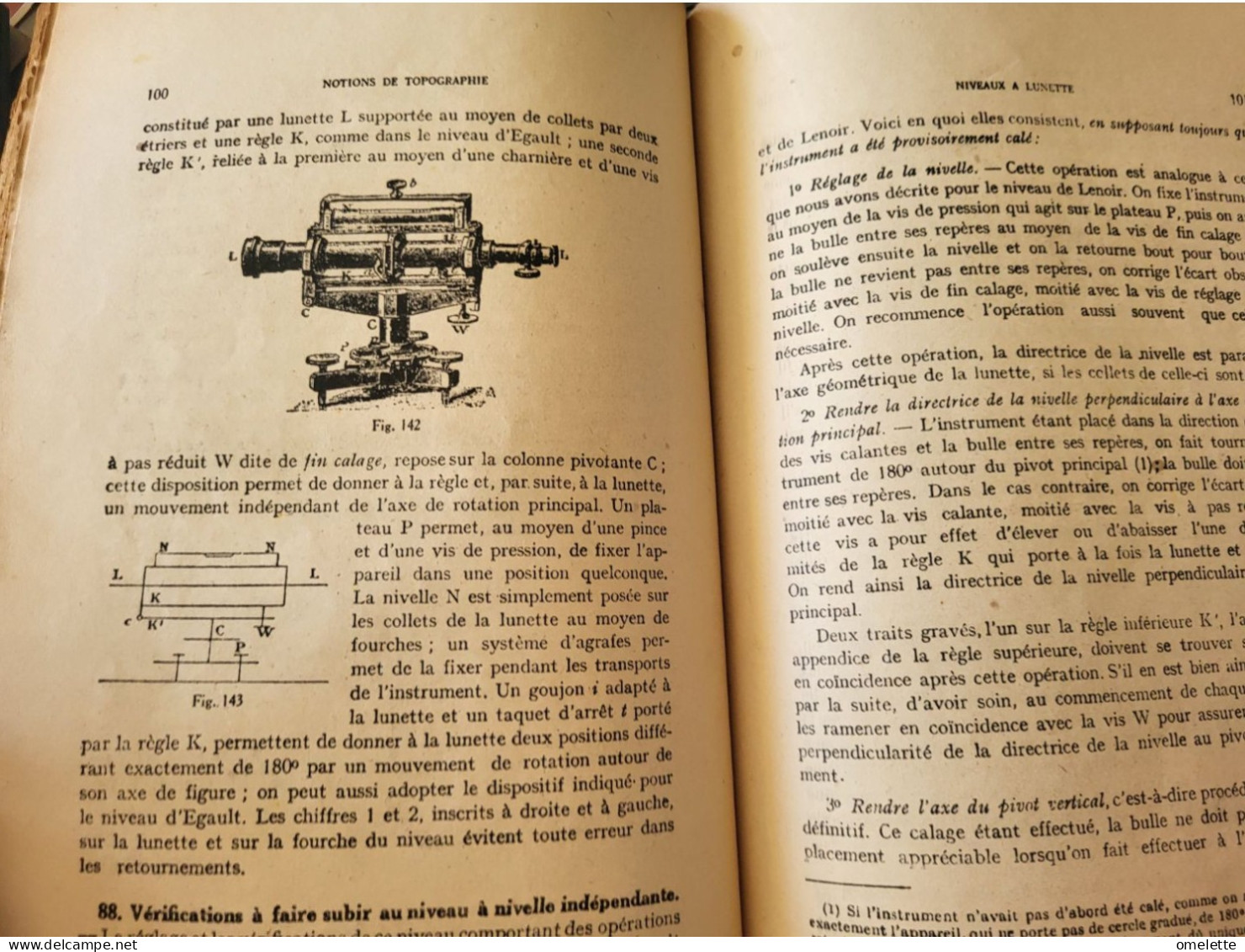 NOTIONS DE TOPOGRAPHIE /LEVE DES PLANS ET NIVELLEMENT/PREVOT QUANON  1945 - Architecture