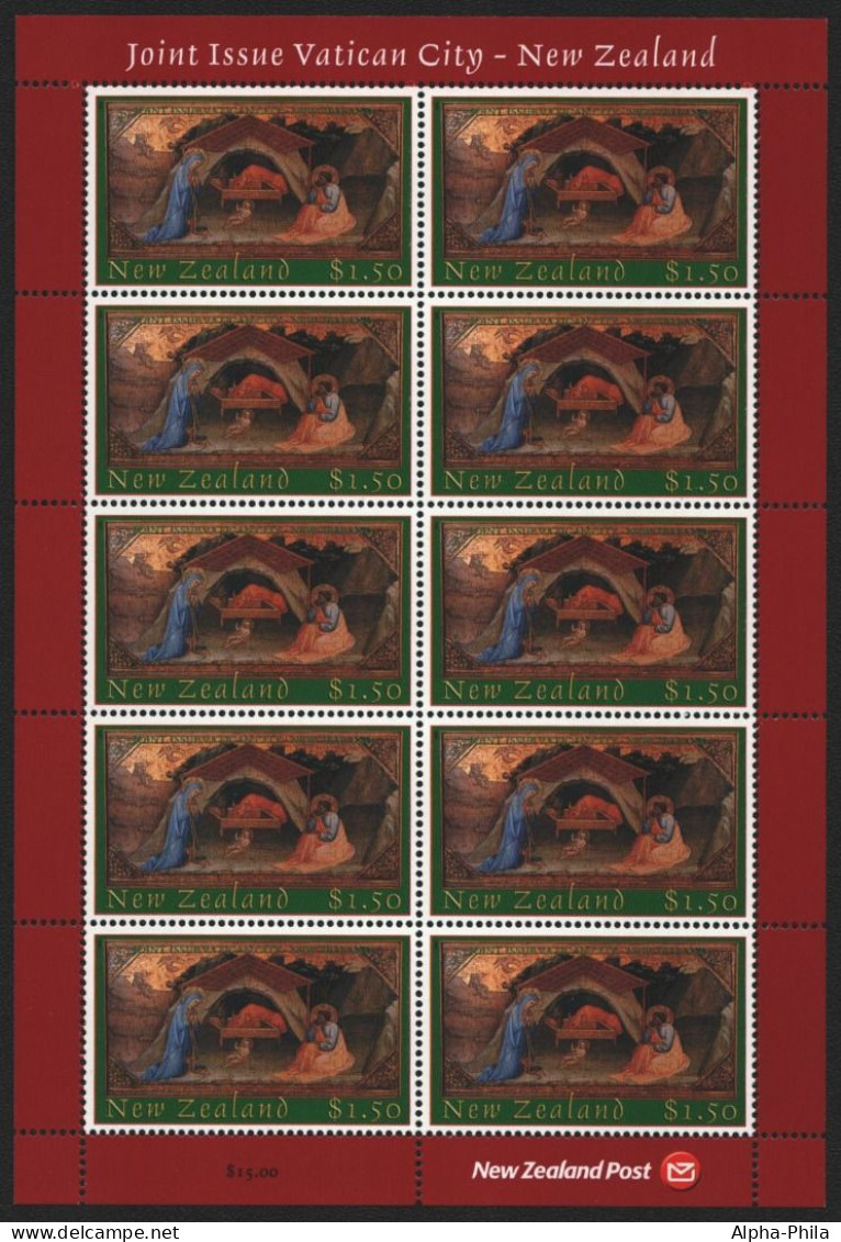 Neuseeland 2002 - Mi-Nr. 2039 ** - MNH - KLB - Weihnachten / X-mas - Unused Stamps