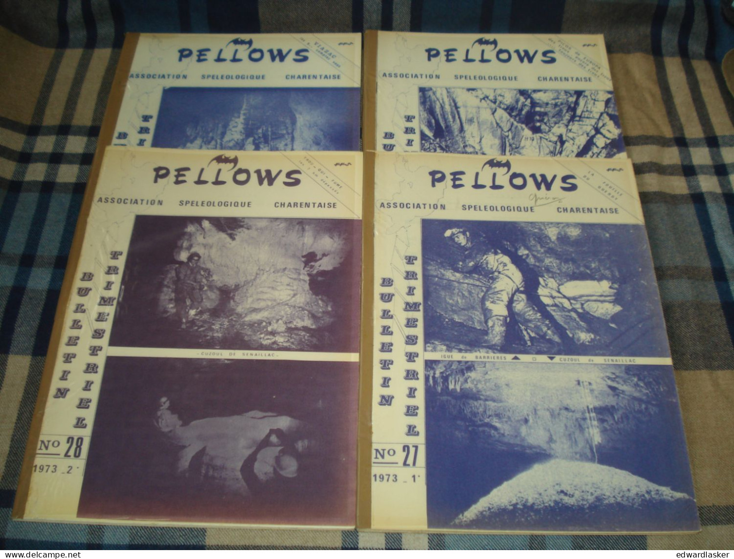 Régionalisme : PELLOWS - lot de bulletins de l'Assosiation Spéléologique Charentaise - Spéléologie