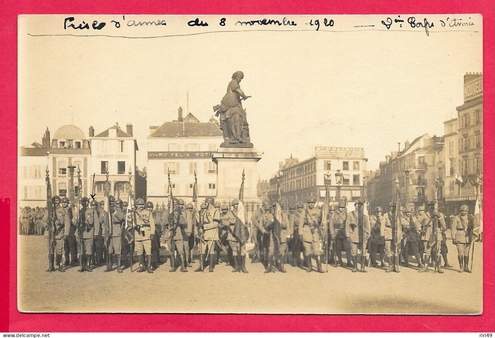 Cpa Beauvais, Prise D'armes 8 Novembre 1920 2 Corps D'Armée, Voir Scannes, 51 RI 2me Compagnie - Regimente
