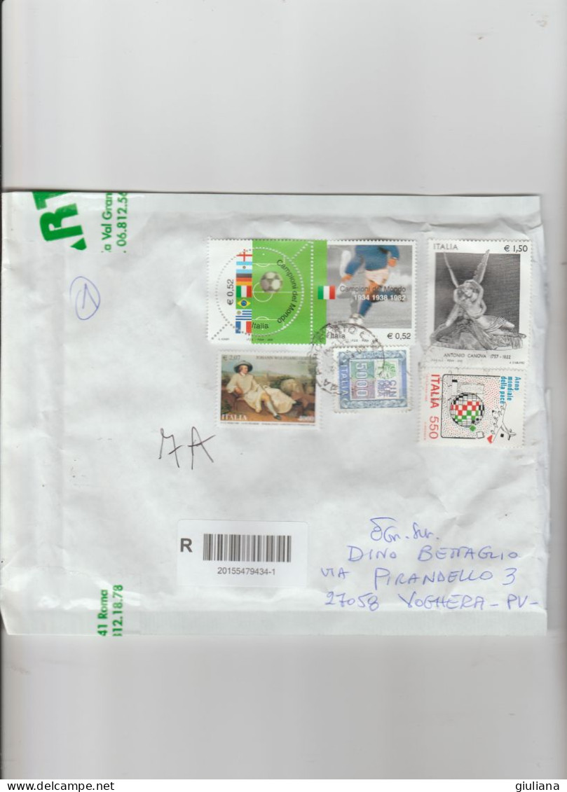 Italia Rep. 2023 - Busta Racc. X L'interno Affrancata Con 6 Stamps - 2021-...: Marcophilia