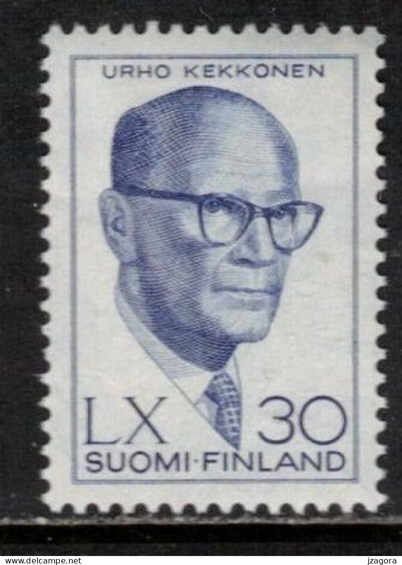 POLITICS PRESIDENT URHO KEKKONEN FINLAND FINNLAND FINLANDE 1960  MH(*) MI 524 SC 375 YV YT 500 - Neufs