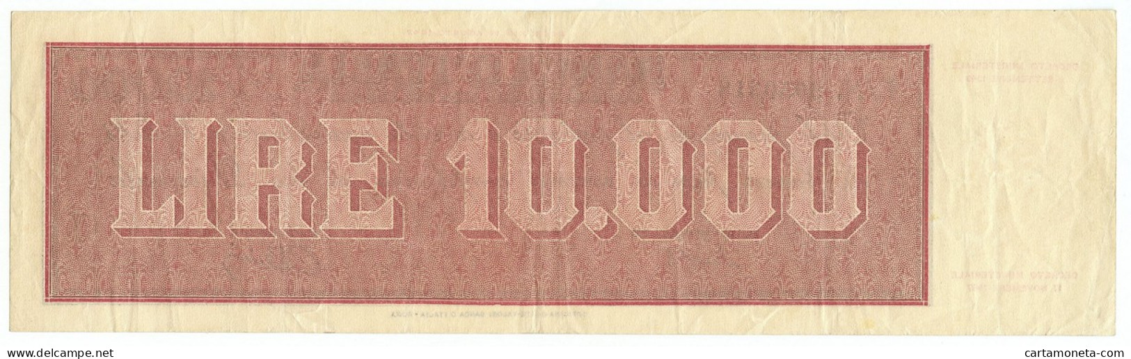 10000 LIRE TITOLO PROVVISORIO MEDUSA REPUBBLICA ITALIANA 06/09/1949 BB+ - Altri & Non Classificati