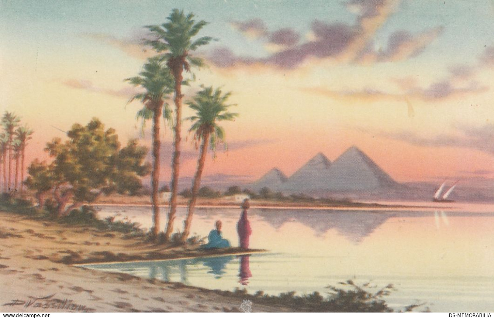 Egypt - The Pyramids Of Giza Art D.Vassiliou - Gizeh