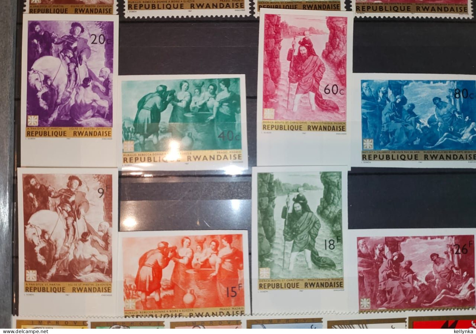 Rwanda - 205/212 - Caritas - Tableaux - Non Dentelé - Ongetand - Imperforated - 1967 - MNH - Unused Stamps