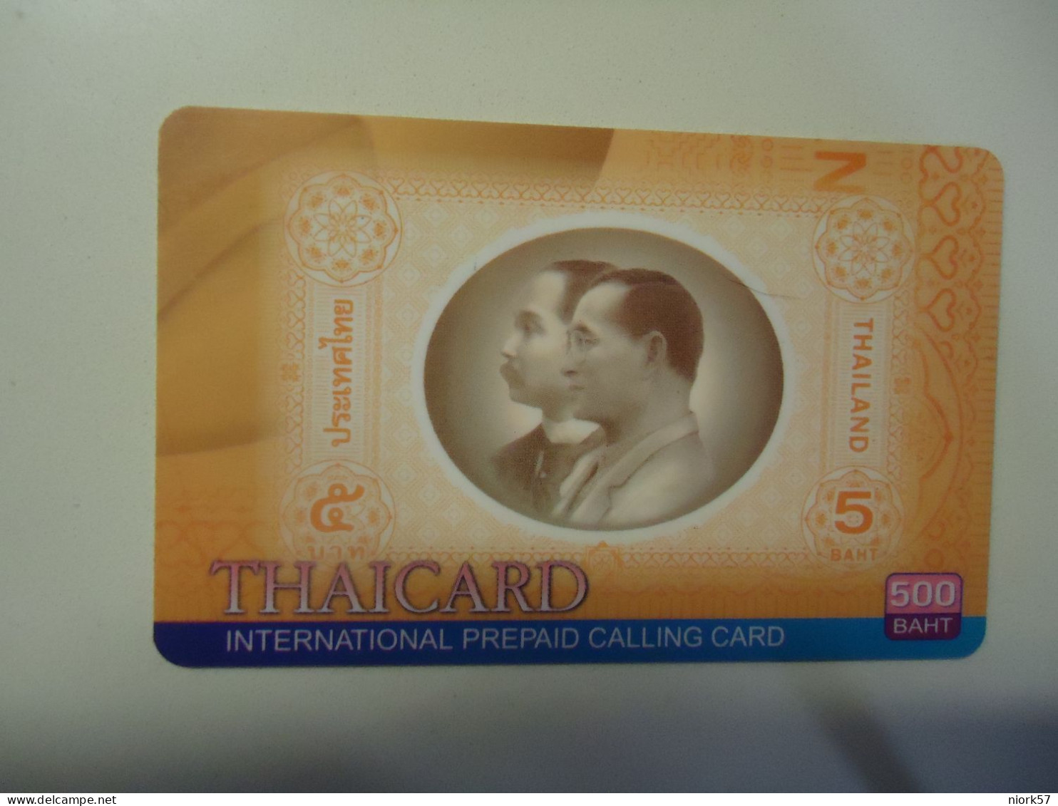 THAILAND USED THAICARDS ROYAL ON  BANKNOTES - Postzegels & Munten