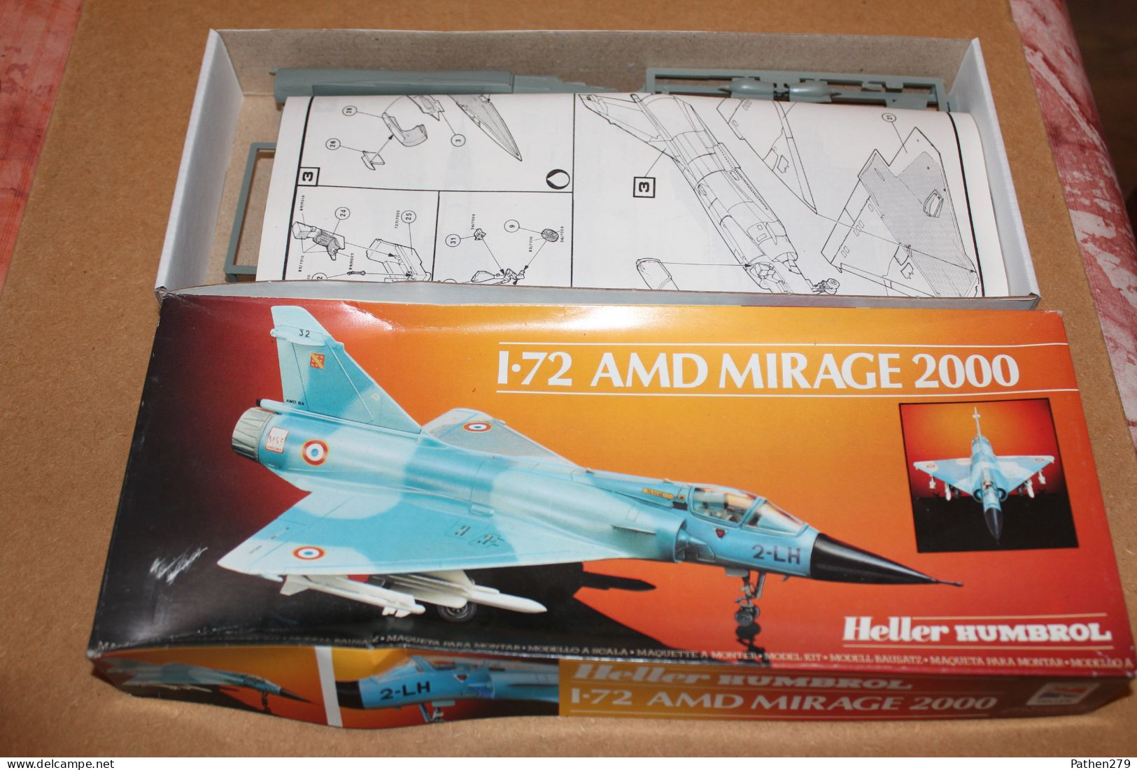 Maquette Avion Dassault Mirage 2000 Au 1/72 - Fabrication Heller-Humbrol - Complet - Flugzeuge