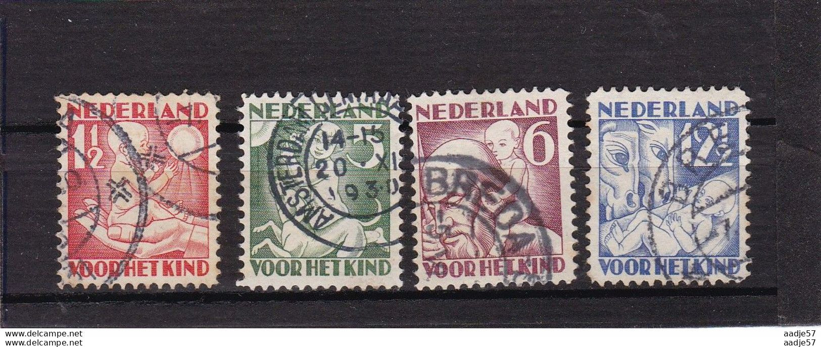 Netherlands Pays Bas 1934 Kind NVPH 270-273 Used - Gebruikt