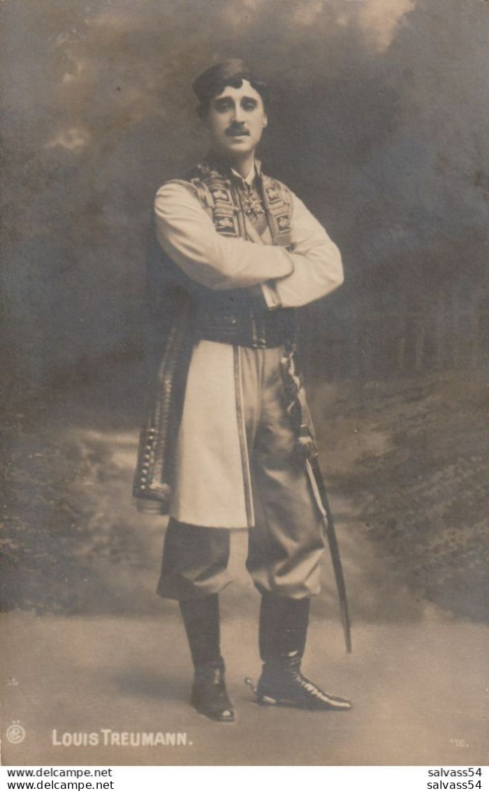 Carte Postale Photo De Louis TREUMANN (1872 - 1942) - Chanteur Opéra Et Acteur Autrichien - Judaica (BP) - Opéra