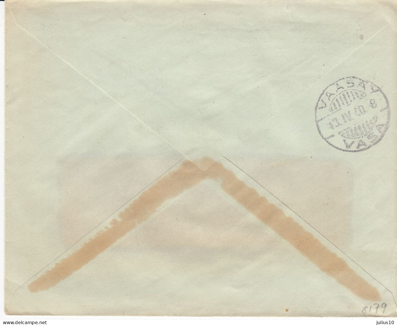 Finland 1940 Algol Meter Used Cover #8179 - Lettres & Documents