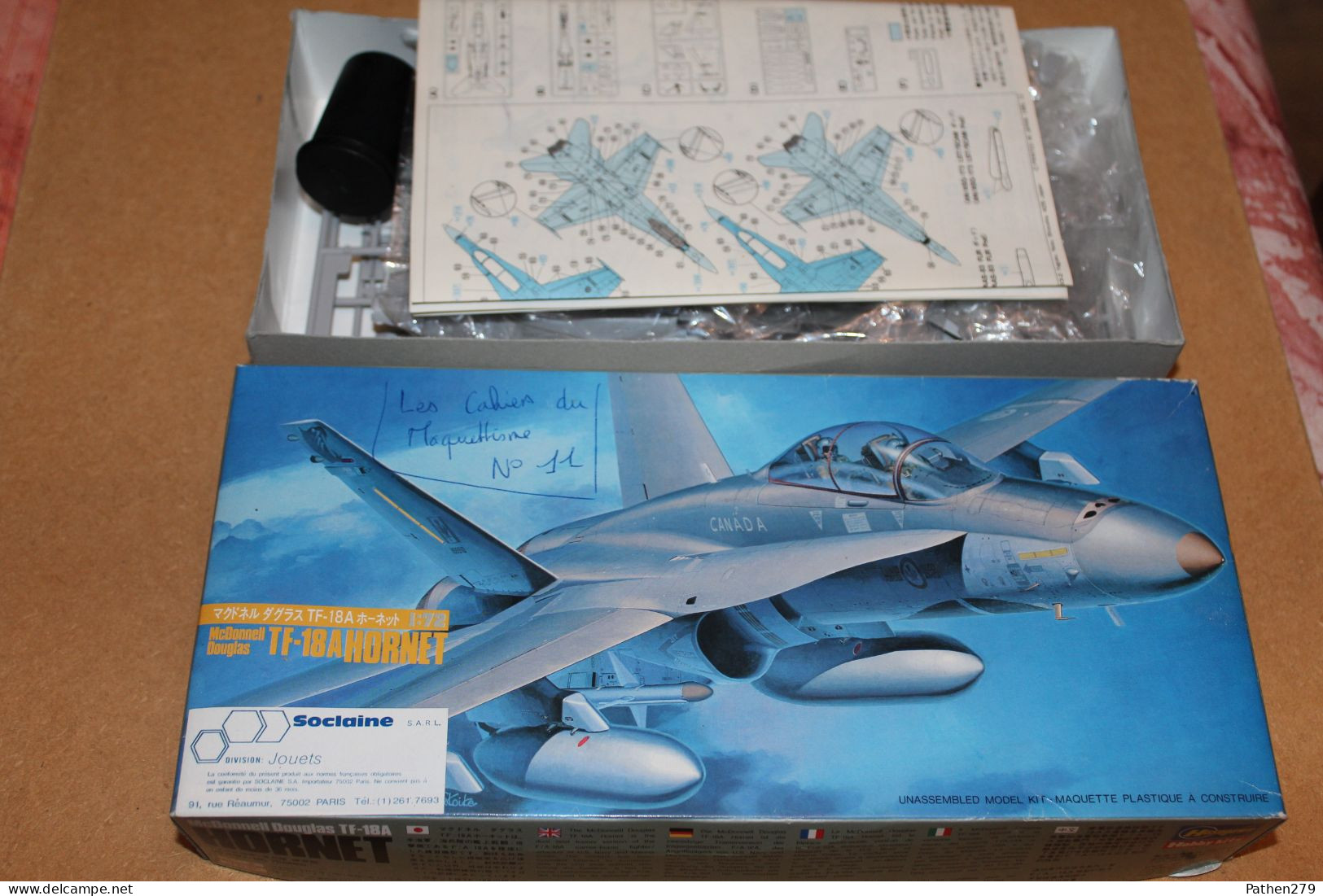 Maquette Avion McDonald Douglas TF-18A Hornet Au 1/72 - Fabrication Japonaise Hasegawa - Complet - Avions