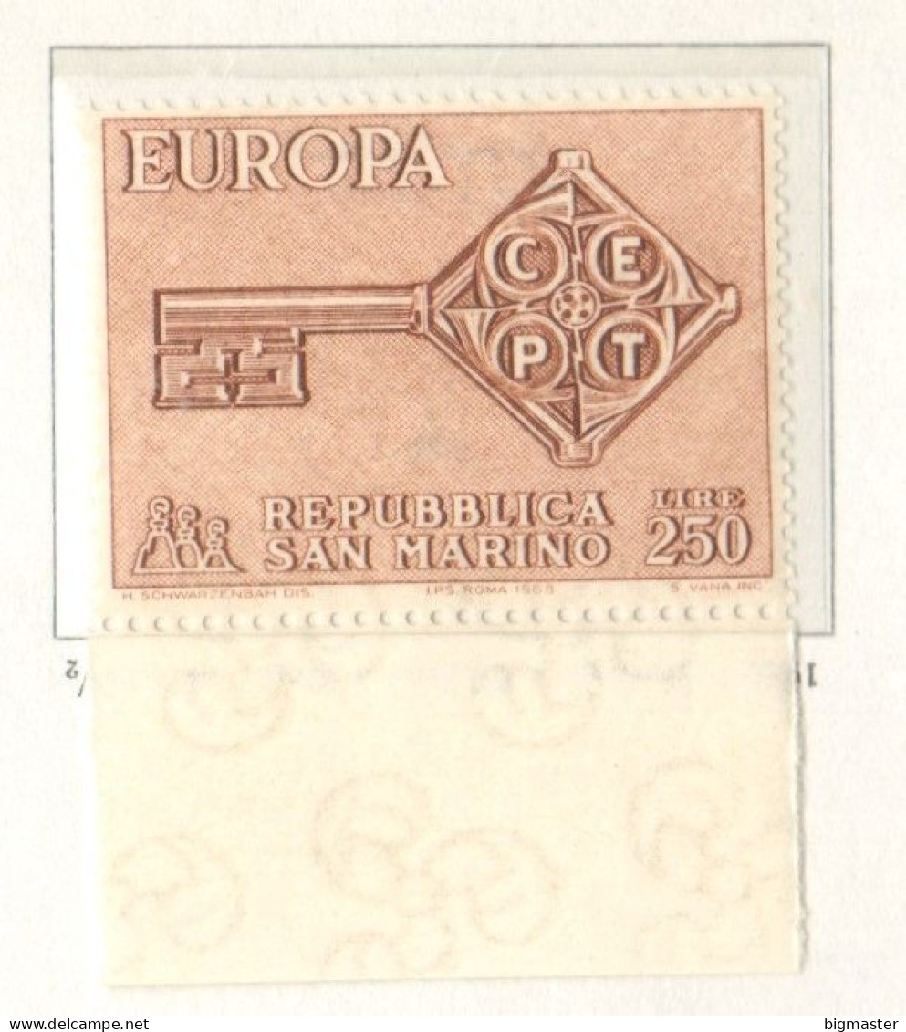 Rsm 1968 765 Europa CEPT BF Nuovo - Neufs