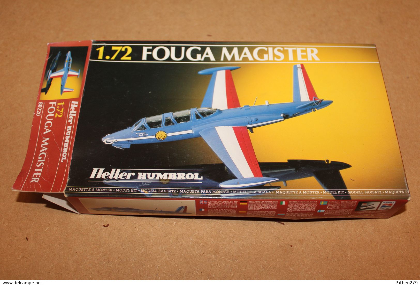 Maquette Avion Fouga Magister Patrouille De France Au 1/72 - Fabrication Heller-Humbrol - Complet - Vliegtuigen