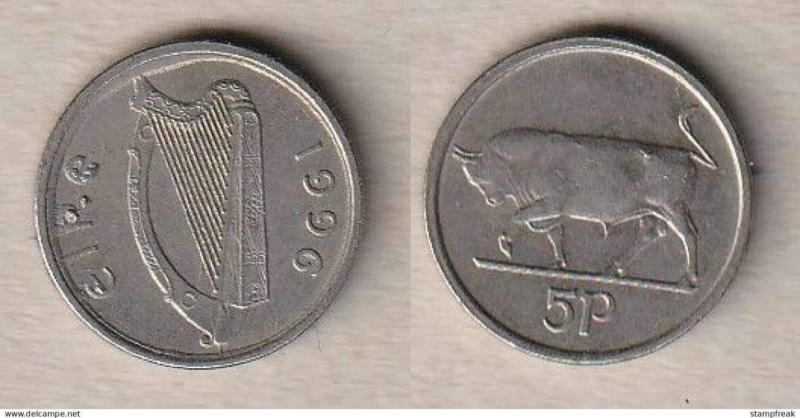 00699) Irland, 5 Pence 1996 - Irlande