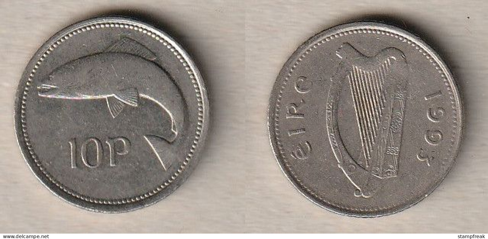 00696) Irland, 10 Pence 1993 - Irland