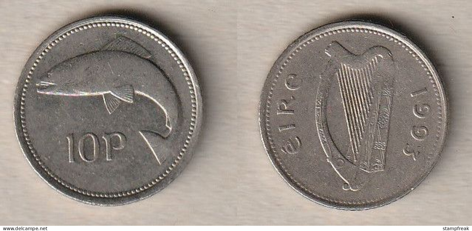 00696) Irland, 10 Pence 1993 - Irlande