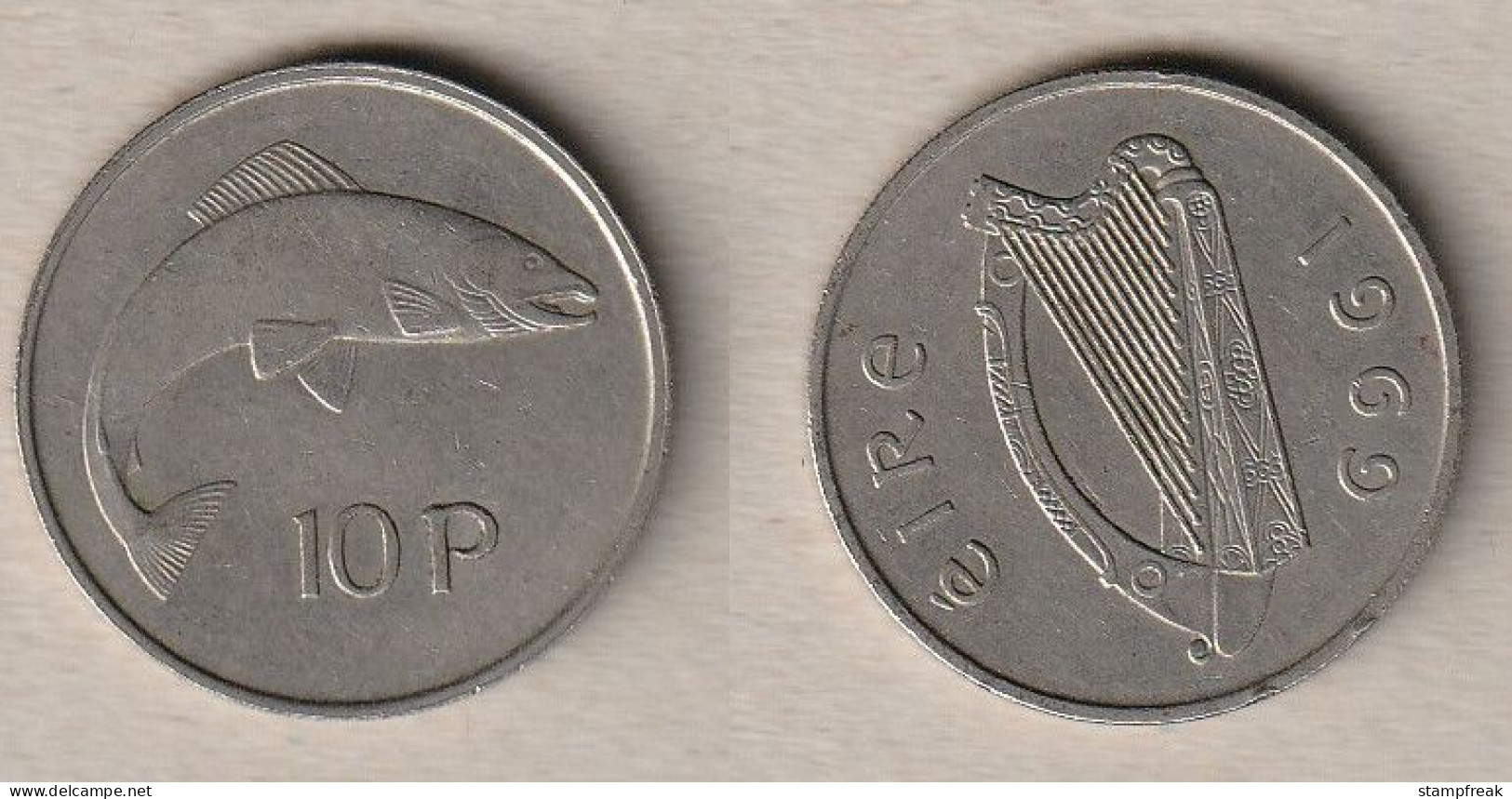 00698) Irland, 10 Pence 1969 - Irland