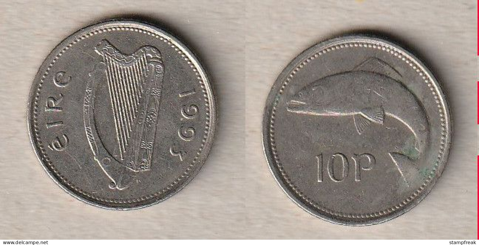 00700) Irland, 10 Pence 1993 - Irlande