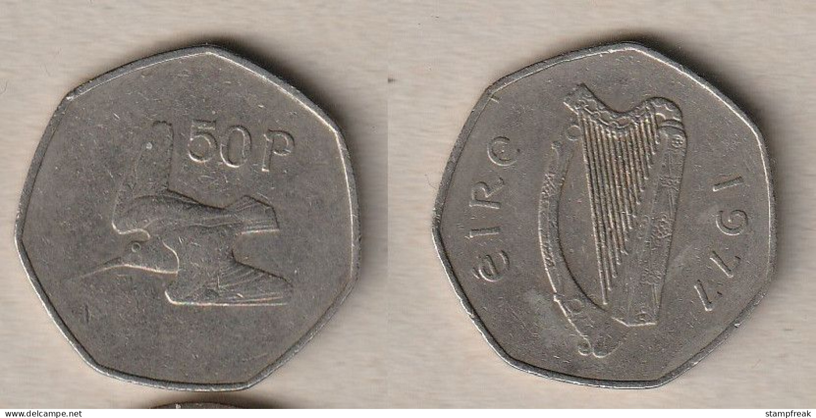 00693) Irland, 50 Pence 1977 - Irlande