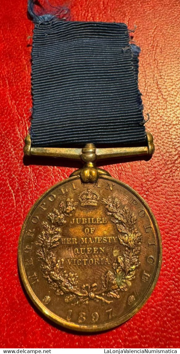 Inglaterra Medalla Jubileo De La Reina 1897 Victoria Gran Bretaña - Sonstige & Ohne Zuordnung