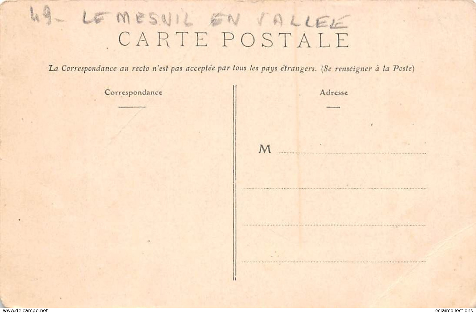 Le Mesnil En Vallée           49       Le Château De Vaugiraud    - Pli -   (Voir Scan) - Altri & Non Classificati