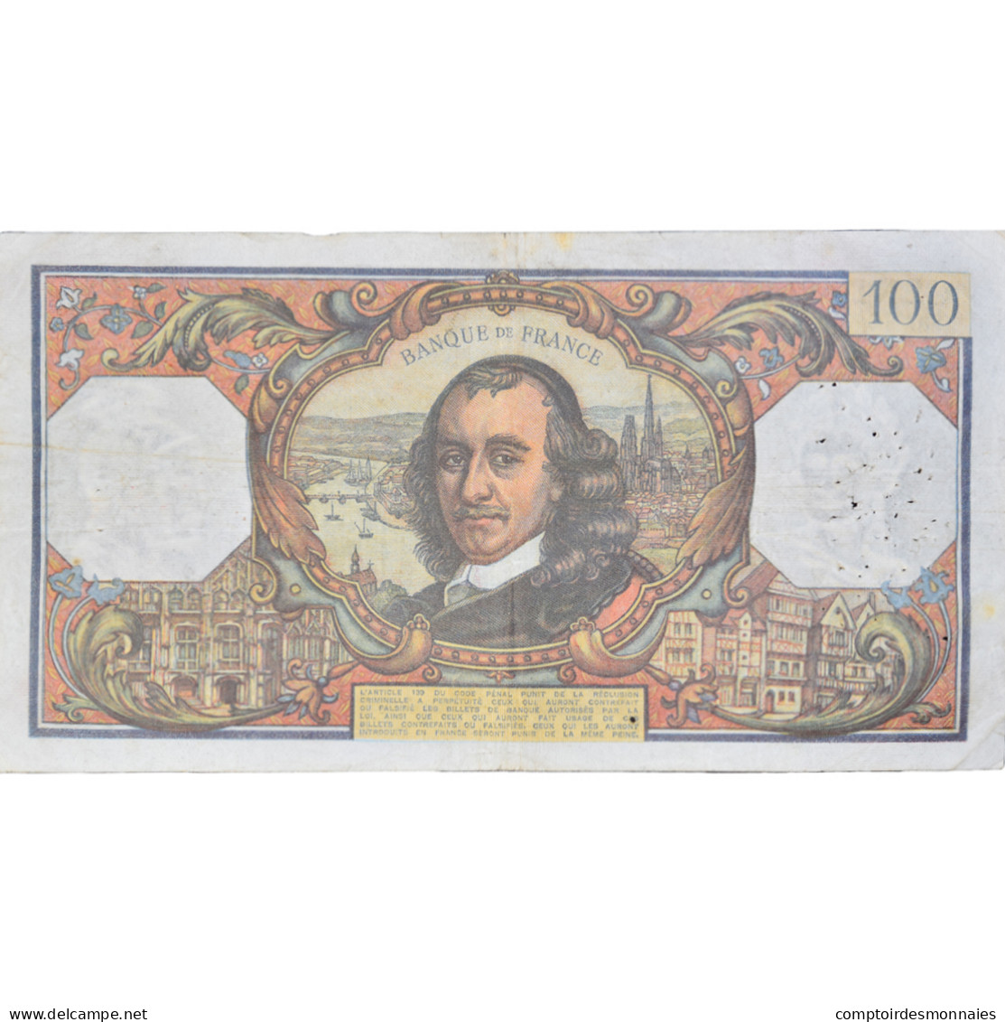 France, 100 Francs, Corneille, 1973, M.76784803, TB, Fayette:65.44, KM:149d - 100 F 1964-1979 ''Corneille''