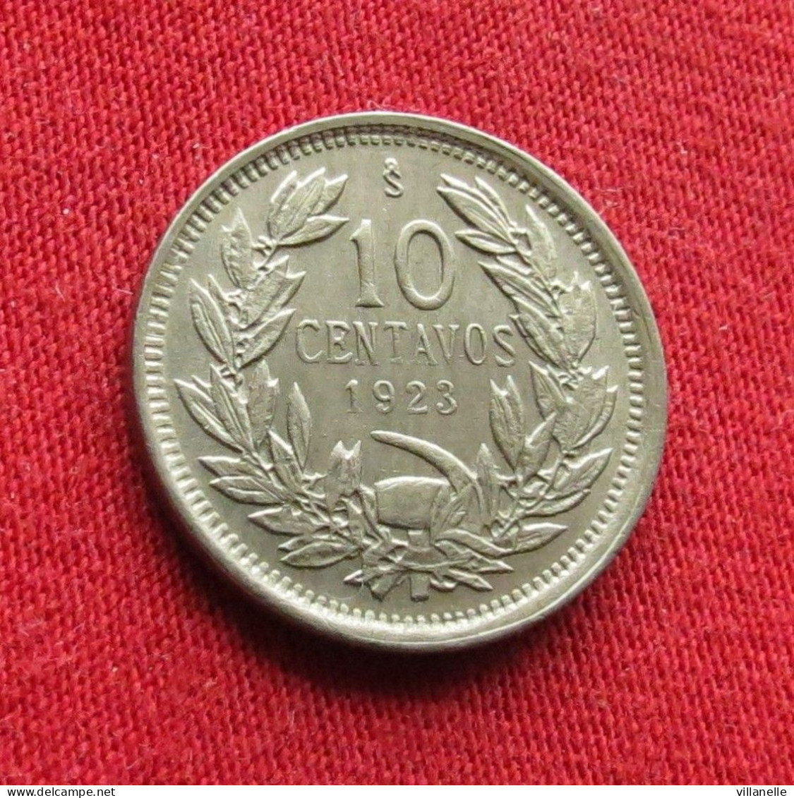 Chile 10 Centavos 1923 KM# 166 *VT Chili - Chile