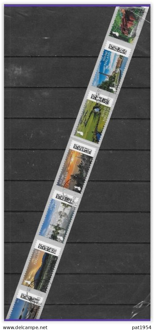 Finlande 2023 Série Complète Oblitérée Paysages - Unused Stamps