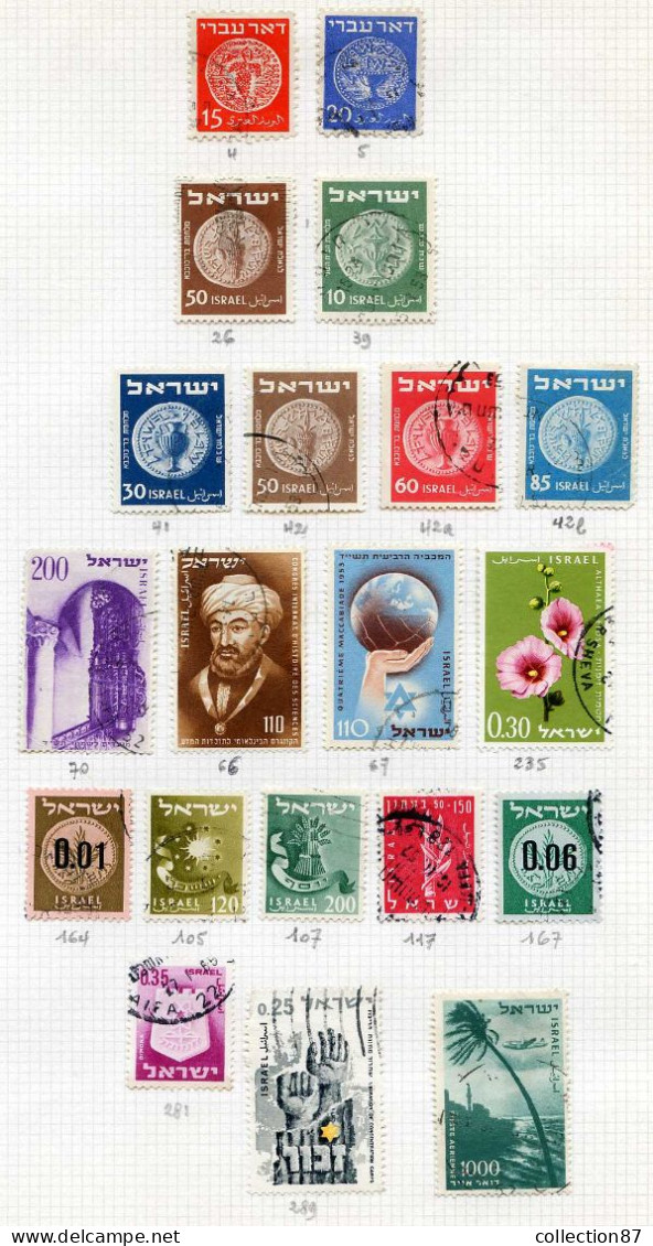 Réf 79 < ISRAEL < Collection 20 Valeurs * - Lots & Serien