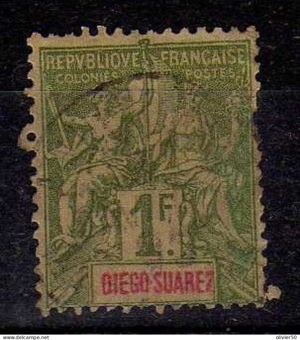 Diego-Suarez - 1893 -  1 F.. Type Groupe -  Oblitere - Gebraucht
