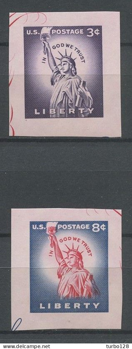 EU 1956 Scott N° 696/697 ** Du Bloc N° 9 Neufs MNH Superbes C 6 € Statue Liberté Exposition Philatélique De New-York - Neufs