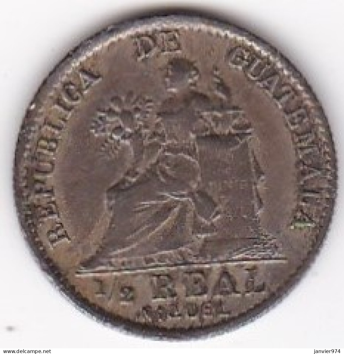 Guatemala . 1 Real 1901. Copper-Nickel. KM# 177 - Guatemala
