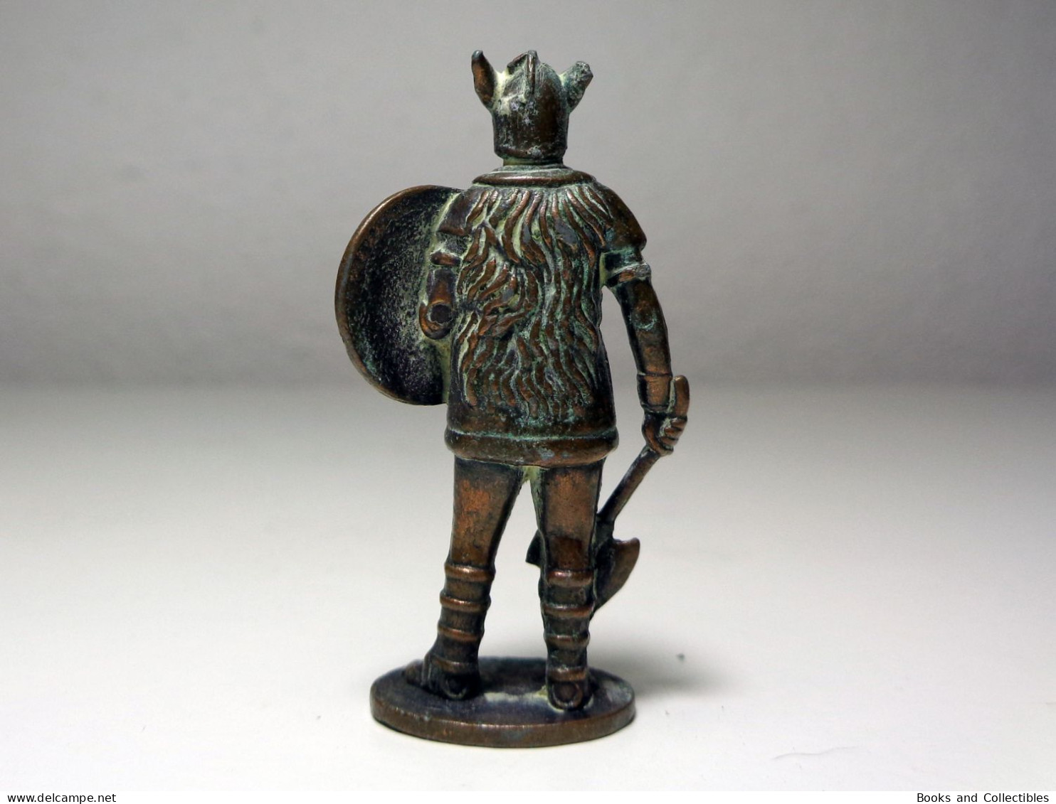 [KNR_0077] KINDER SORPRESE, Figure In Metallo Prima Del 1991 - Guerrieri Nordici XII Secolo - Gallo - Metalen Beeldjes