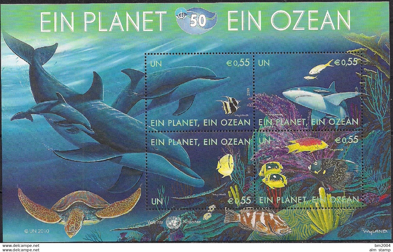 2010 UNO Wien Mi.  Bl 26 + 27 **MNH   50 Jahre Internationale Ozeanographische Kommission - Nuovi