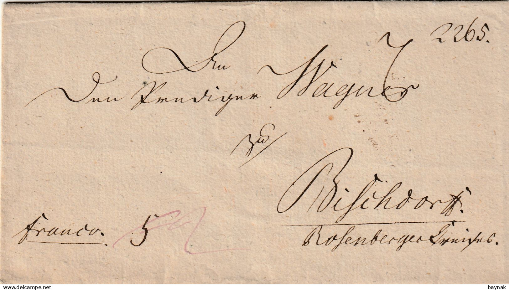 AS52  --  AUSTRIA  --   PREPHILATELIC  FOLDED LETTER  --  FALTBRIEF  --  1805 - ...-1850 Vorphilatelie