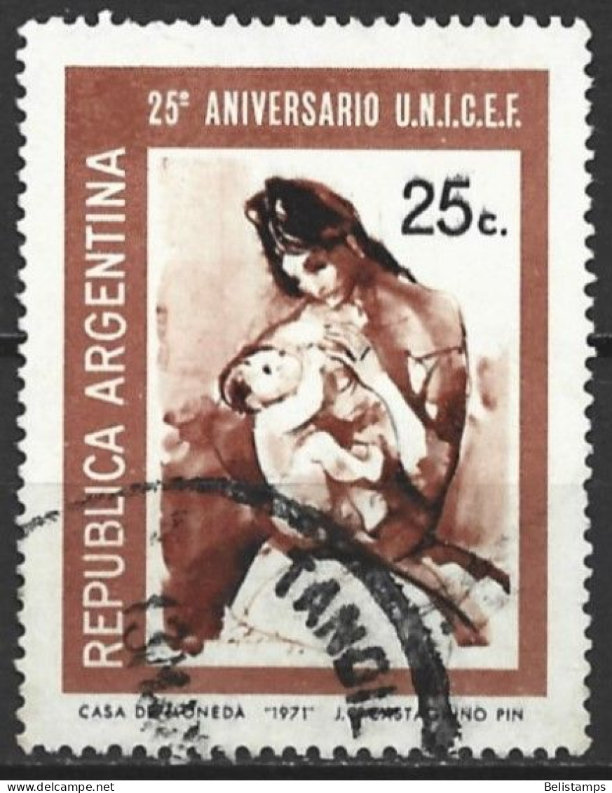 Argentina 1972. Scott #971 (U) 25th Anniv. Of UNICEF  *Complete Issue* - Usados