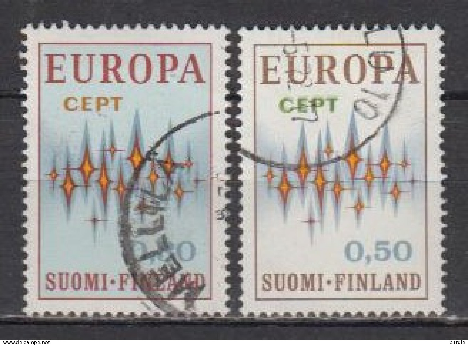 Europa/Cept, Finnland  700/01 , O  (K 2562) - 1972